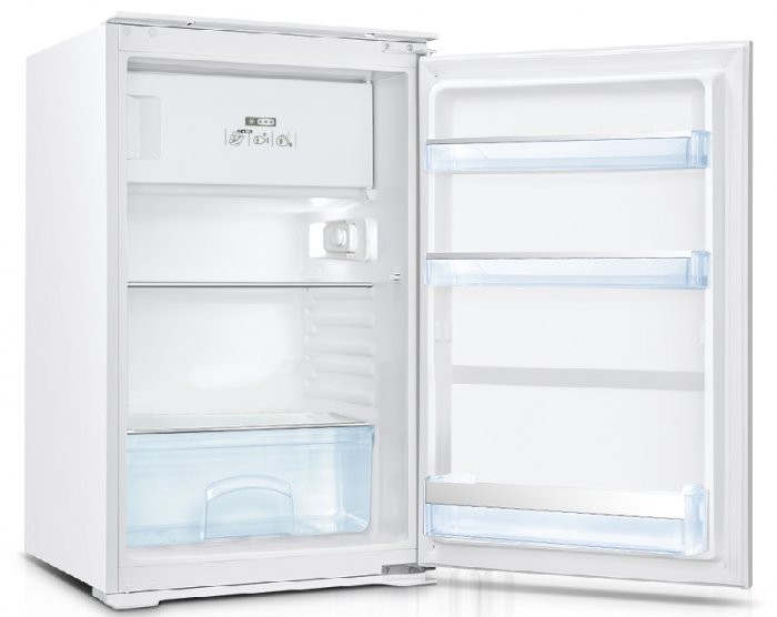 inbouw koelkast 88 cm hoog Frilec BERLIN088-4-E-040/vriesvak vooraanzicht