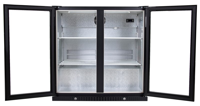 Refroidisseur à boisons/ porte vitrée ou pleine HUSKY C2-865-BK-NL/draaideuren detail 3