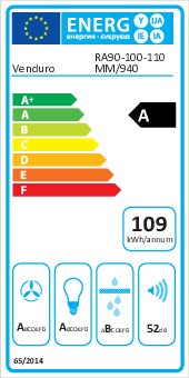 Dampkap inbouwgroep Venduro RA90MMIBLACK detail 3