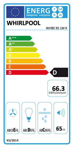 Dampkap wand/schouw Whirlpool WHBS95LMK detail 3