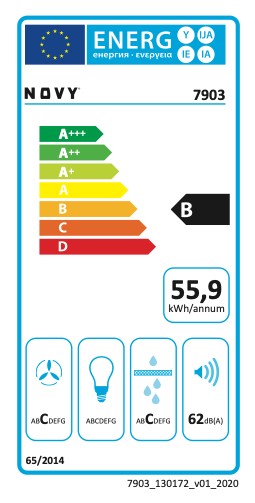 Kookplaat met ingebouwde dampafzuiging Novy 40 002 / Novy Up detail 4