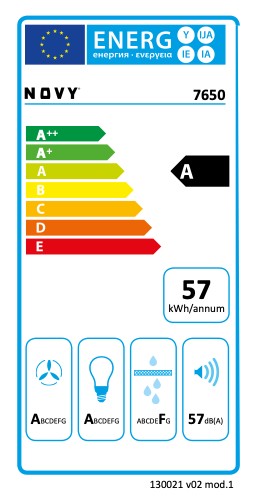 Hotte îlot Novy 7650 / Novy Flatline detail 6