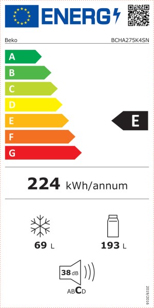 Koelvriescombinaties inbouw Beko BCHA275K4SN detail 4