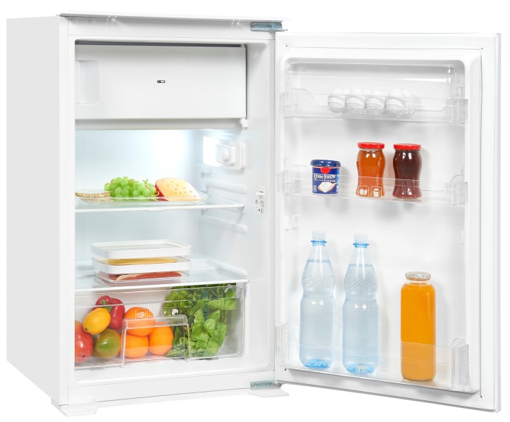 Frigo intégrable hauteur 88cm Exquisit EKS131-4-040E/vriesvak vooraanzicht