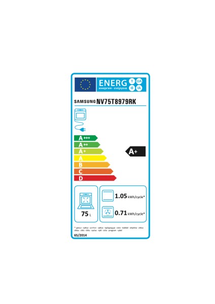 Combi : four + vapeur Samsung NV75T8979RK / ZWART ONYX detail 3