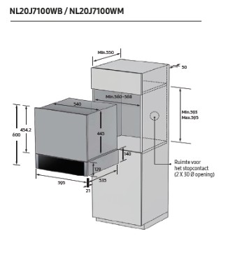 Tiroir chauffe plat Samsung NL20T8100WK / ZWART ONYX detail 3