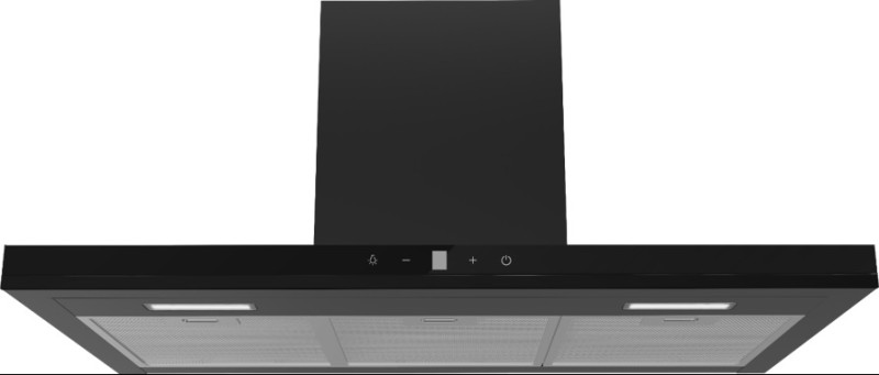 Hotte cheminée Frilec DRESDEN999BL/ zwart vooraanzicht