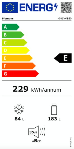 Combiné réfrigérateur/congélateur intégrable Siemens KI86VVSE0 detail 6