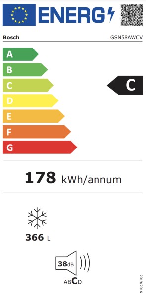 Diepvries Bosch GSN58AWCV detail 5