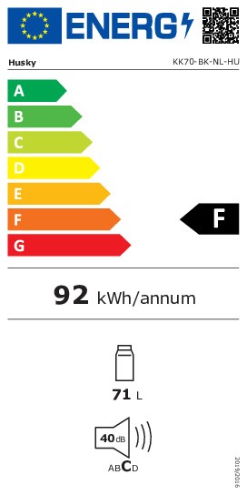 Refroidisseur à boisons/ porte vitrée ou pleine HUSKY KK70BKNLHU barmodel detail 4