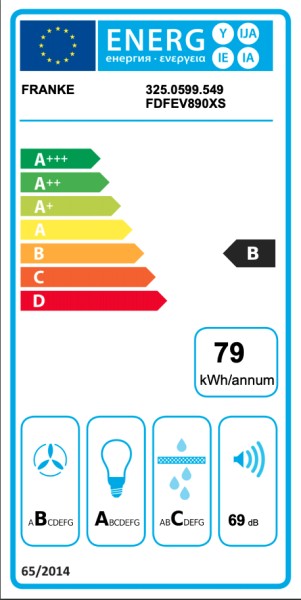 Dampkap wand/schouw Franke FDFEV890XS/ACTIE detail 3