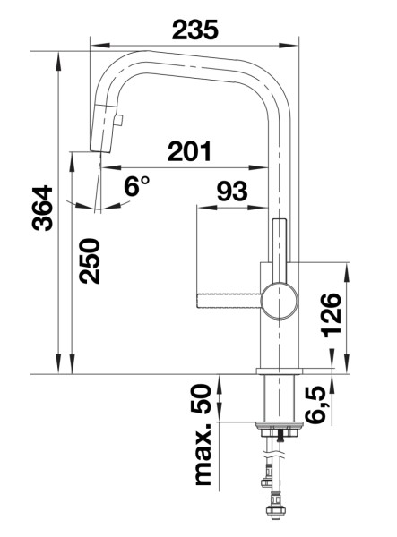 Robinet mono-commande Blanco 526614/** detail 1