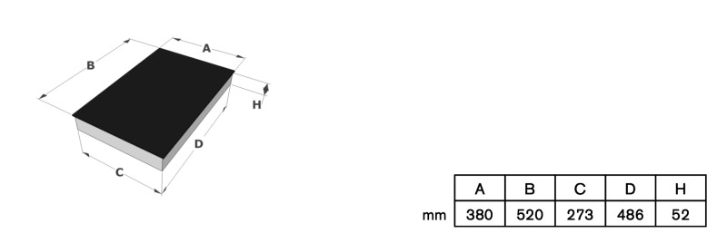 Kookplaat klein/domino Novy 3784 detail 1