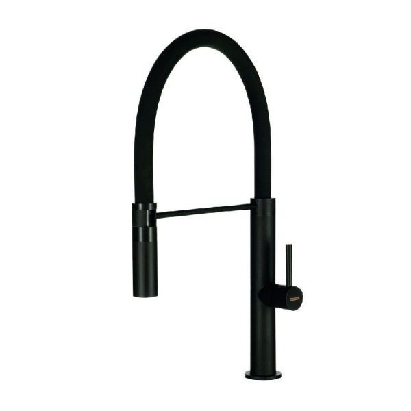 Robinet mono-commande Lorreine RIBBLE-BLACK vooraanzicht