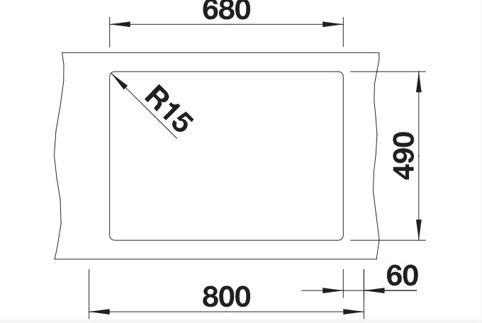 Evier 1 bassin Blanco 525957 detail 1