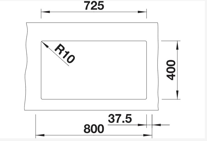 Anderhalve spoelbak Blanco 525987/actie detail 1