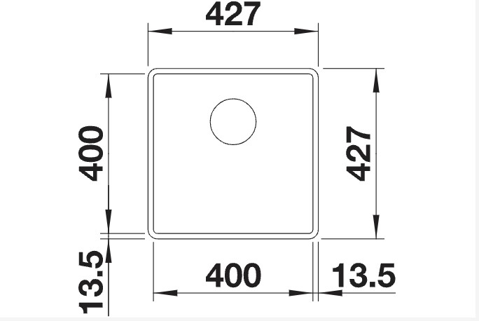Evier 1 bassin Blanco 525988/** detail 1