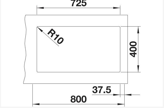 Evier 1 1/2 bassin Blanco 525991 detail 1