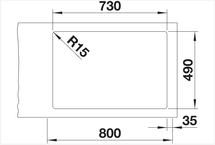 Evier 1 bassin Blanco 524274/** detail 1