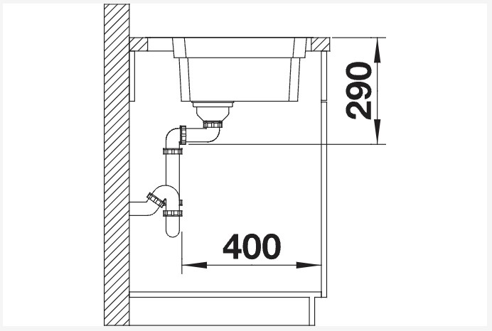 Evier 1 bassin Blanco 524274/** detail 2