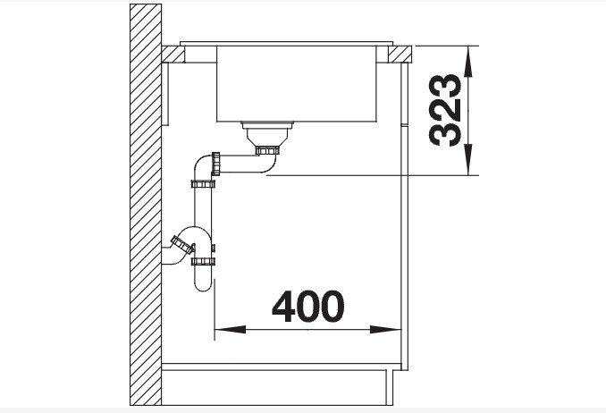 Evier 1 bassin Blanco 524731 detail 2