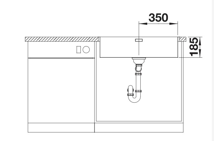 Evier 1 bassin Blanco 526126/** detail 2