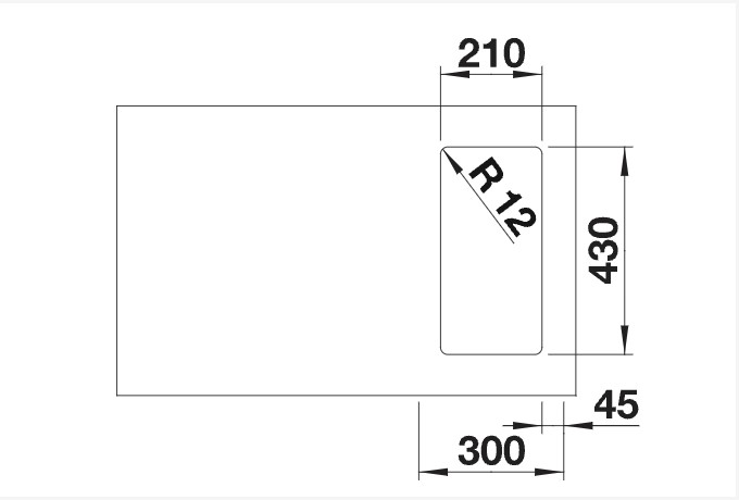 Evier 1 bassin Blanco 526114/** detail 1