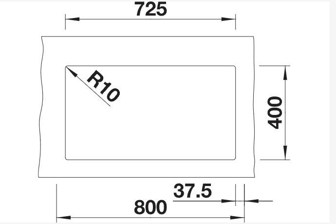 Evier 1 1/2 bassin Blanco 523581 detail 1