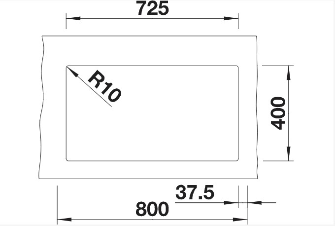 Evier 1 1/2 bassin Blanco 523583 detail 1