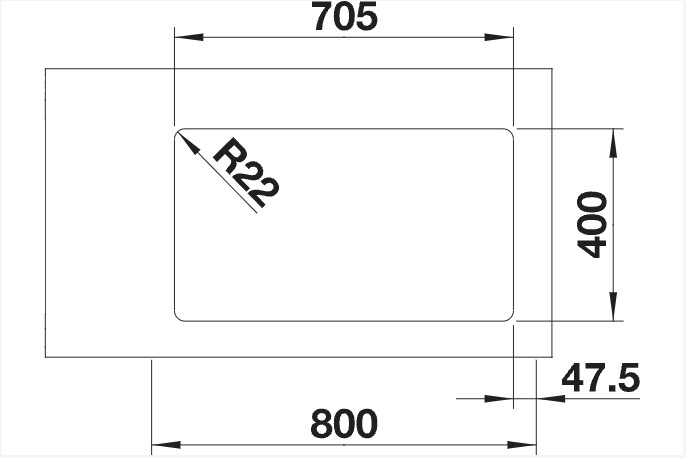 Evier 1 1/2 bassin Blanco 522989/** detail 1