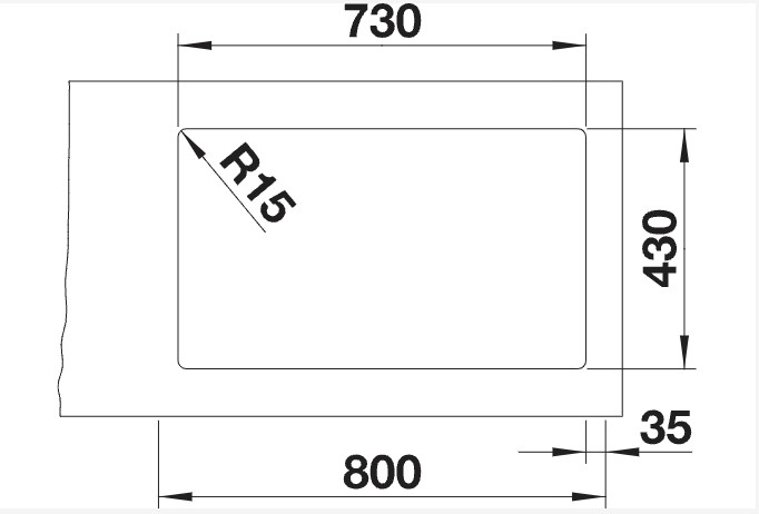 Evier 1 bassin Blanco 524272/** detail 1