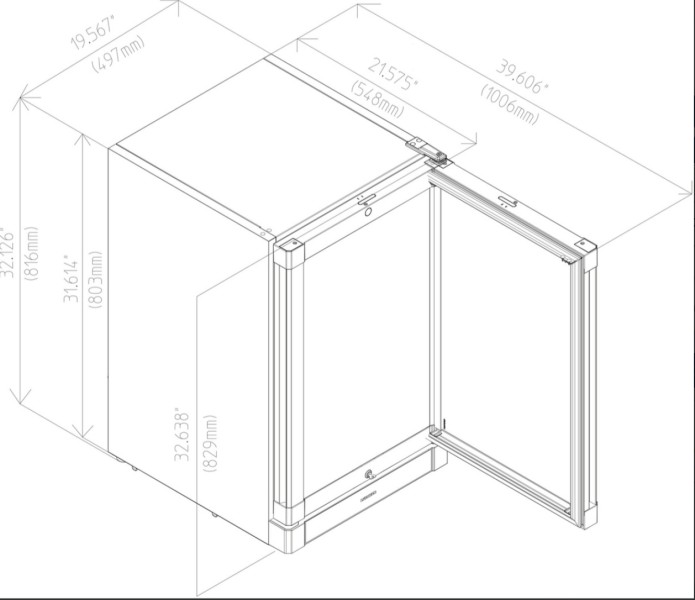 Refroidisseur à boisons/ porte vitrée ou pleine Liebherr BCV110322 detail 2