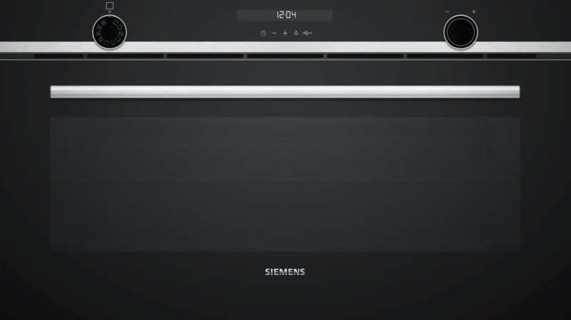 Multifunctie oven Siemens VB558C0S0/zwart vooraanzicht