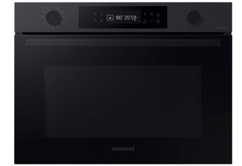 Combi : four + micro-ondes Samsung NQ5B4553FBB / ZWART STAINLESS STEEL vooraanzicht