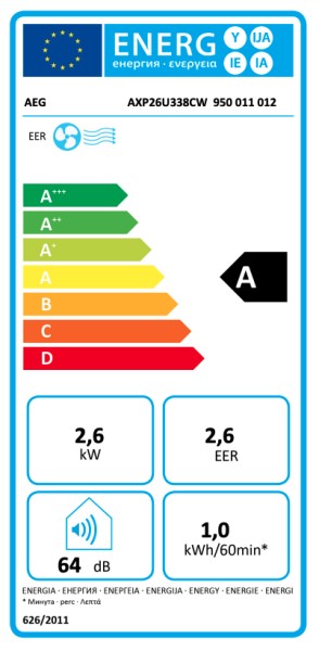 Airconditioning AEG AXP26U338CW / met afvoerbuis detail 3