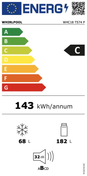 Combiné réfrigérateur/congélateur intégrable Whirlpool WHC18T574P detail 6