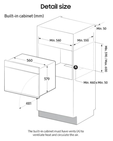 Multifunctie oven Samsung NV7B5655SCK/ZWART_ONYX detail 3