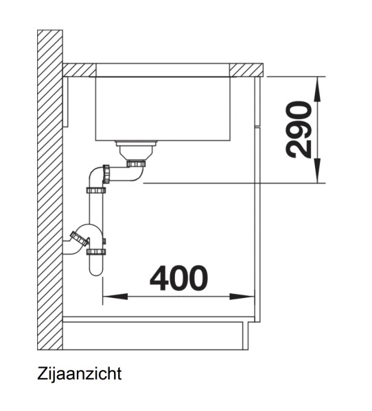 Evier 1 bassin Blanco 522971/** detail 2