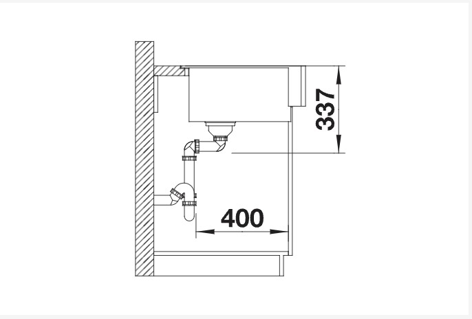 Evier 1 bassin Blanco 526110 detail 2