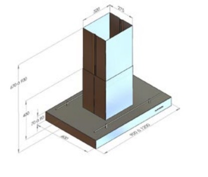 Hotte aspirante sans moteur Venduro VENWI180-200ZM detail 1