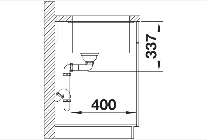 Evier 1 bassin Blanco 523141/** detail 2