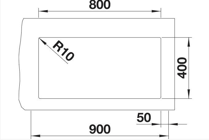 Evier 1 bassin Blanco 523148/** detail 1