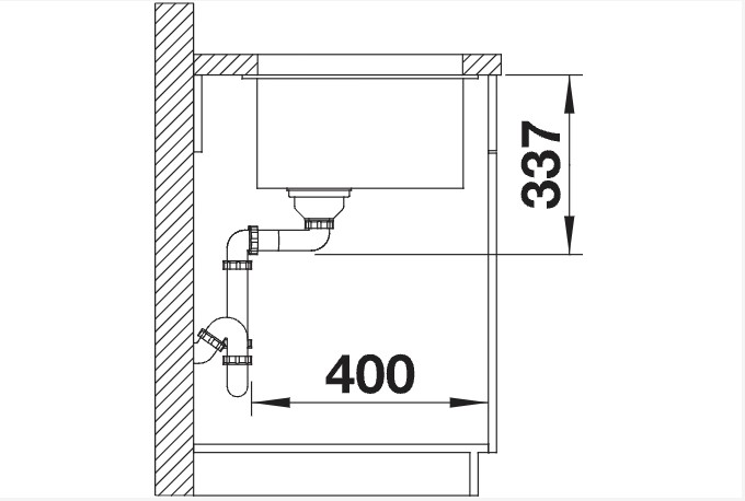 Evier 1 bassin Blanco 523150/** detail 2
