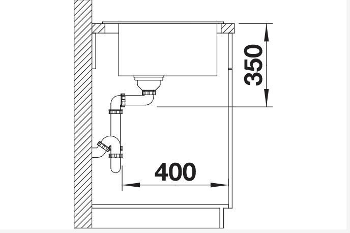 Evier 1 bassin Blanco 523052 detail 2