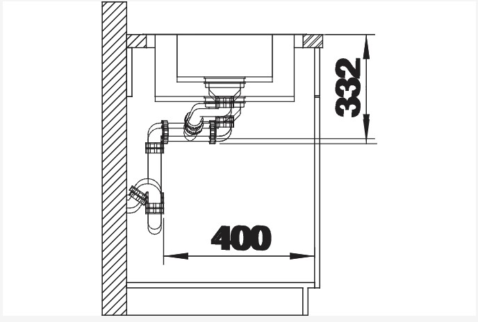 Evier 1 1/2 bassin Blanco 523032/** detail 2