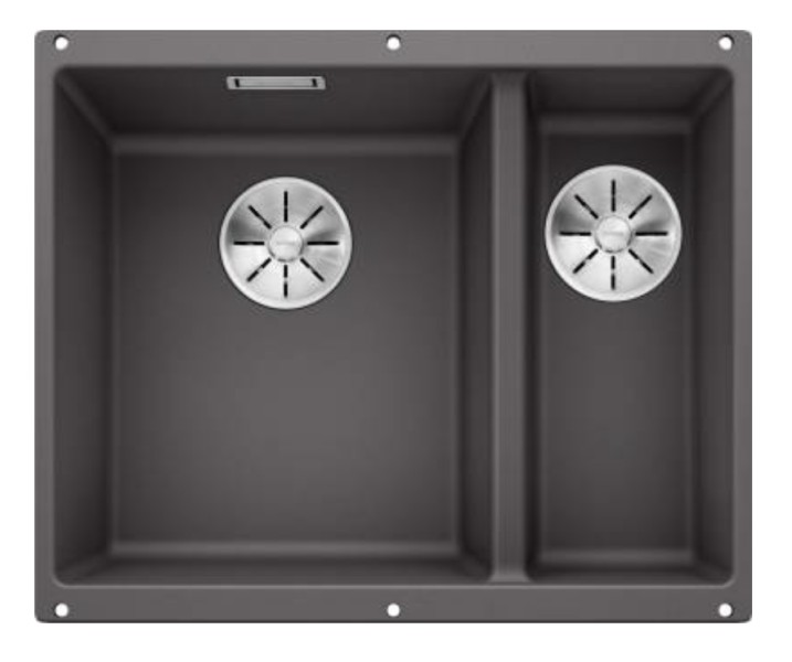 Anderhalve spoelbak Blanco 523549/** vooraanzicht