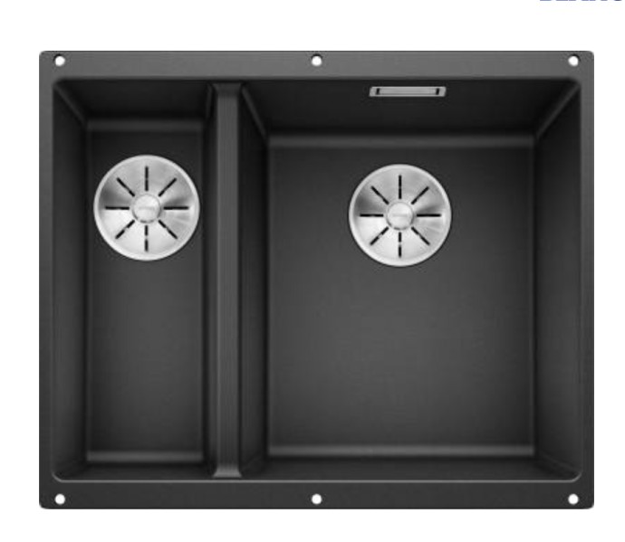 Anderhalve spoelbak Blanco 523558/** vooraanzicht
