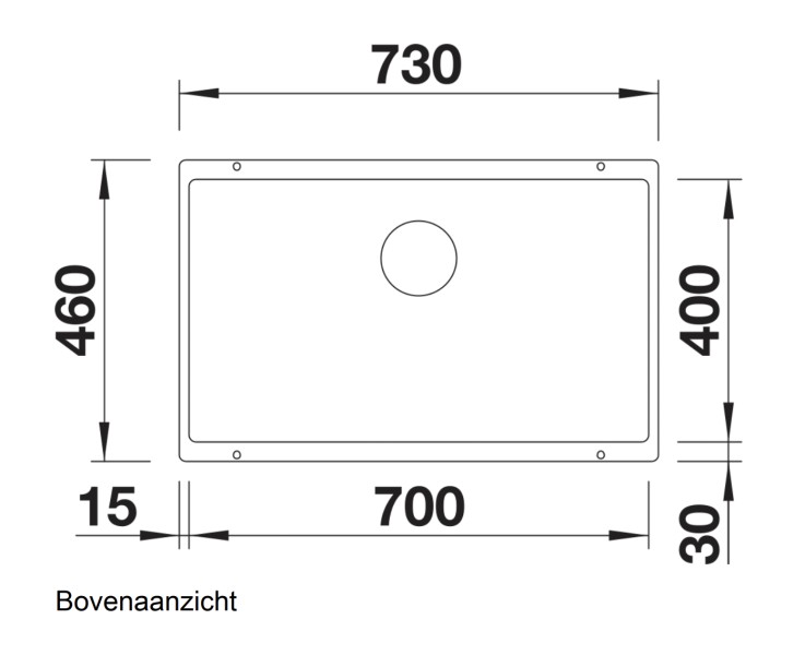 Evier 1 bassin Blanco 523449/** detail 1