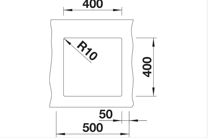 Enkele spoelbak Blanco 523426/** detail 1