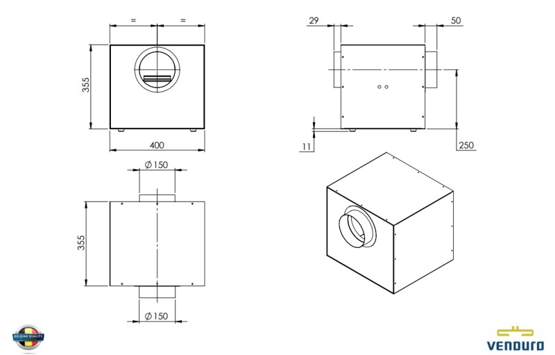 Hotte accessoires Venduro B-EC-BI7 detail 1